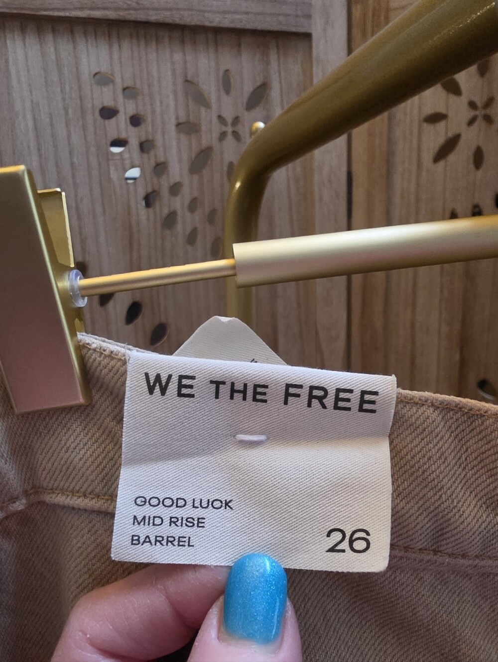 NWT We The Free Good Luck Mid Rise Barrel Jeans - Picture 11 of 14